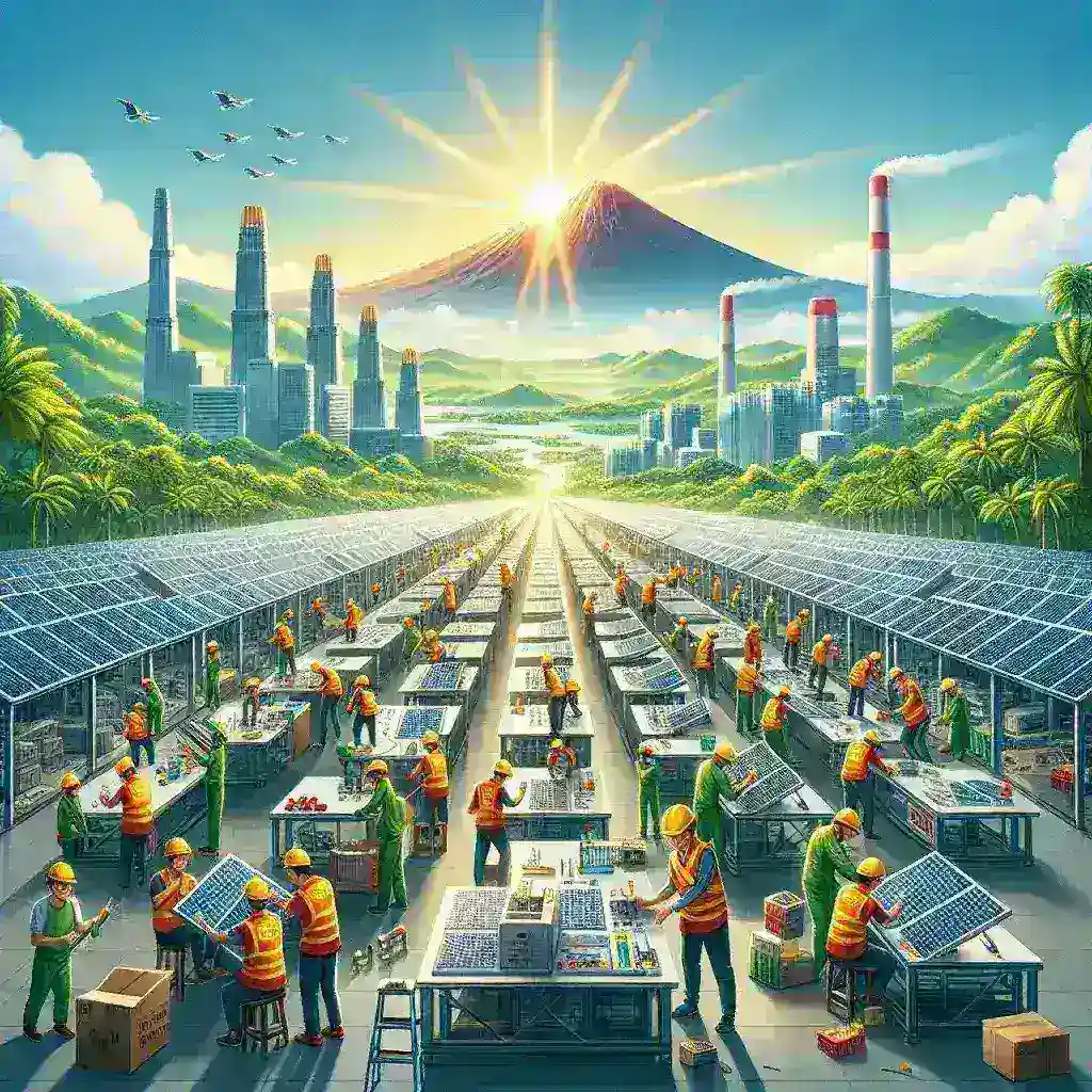 Indonesia Targetkan Jadi Pusat Manufaktur Panel Surya Terbesar di Asia Tenggara